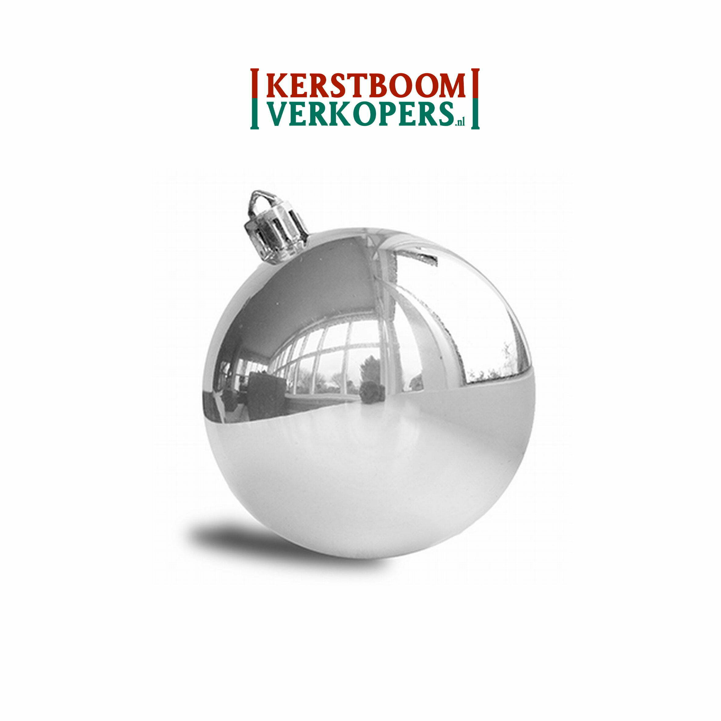 dat is alles passagier deed het Kerstballen zilver (glans) - 8cm - €99,- per st. - Kerstboomverkopers.nl